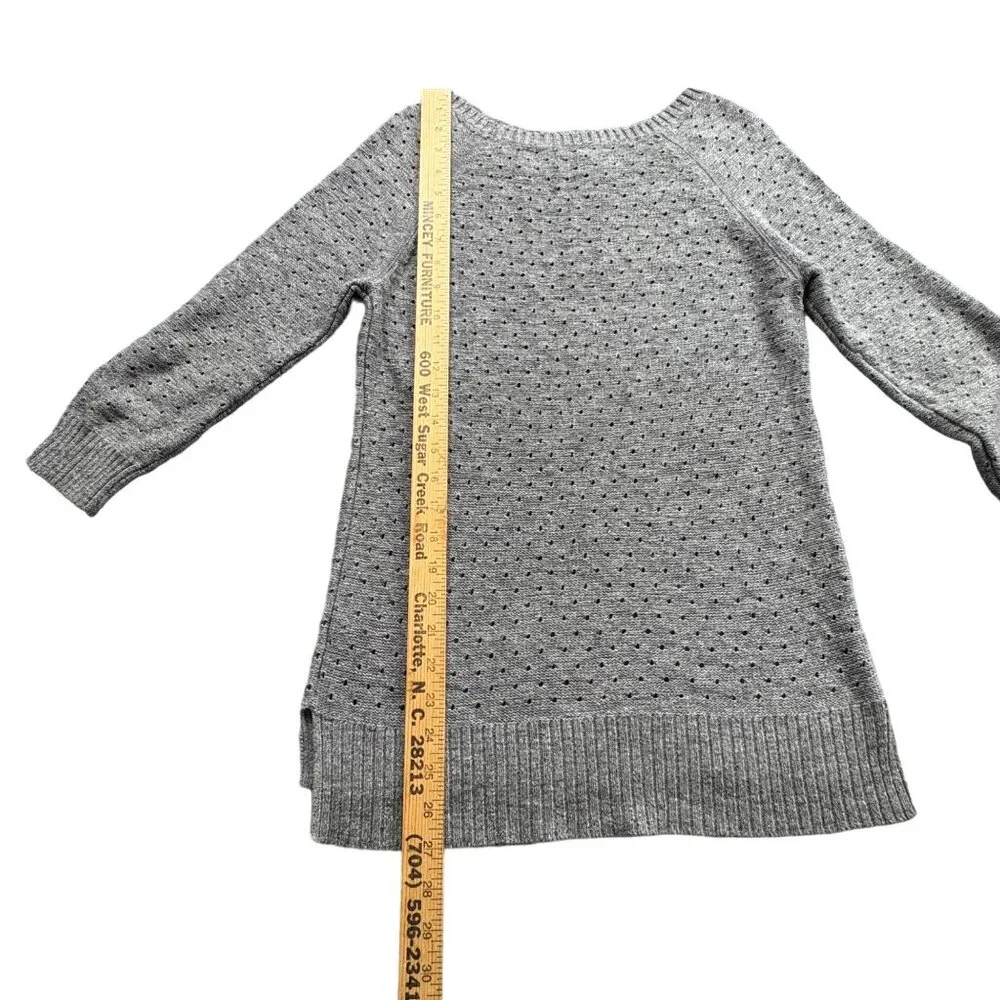 American Eagle Sweater Womens PS Gray Open Knit Beach Goth‎ Grunge Whimsigoth